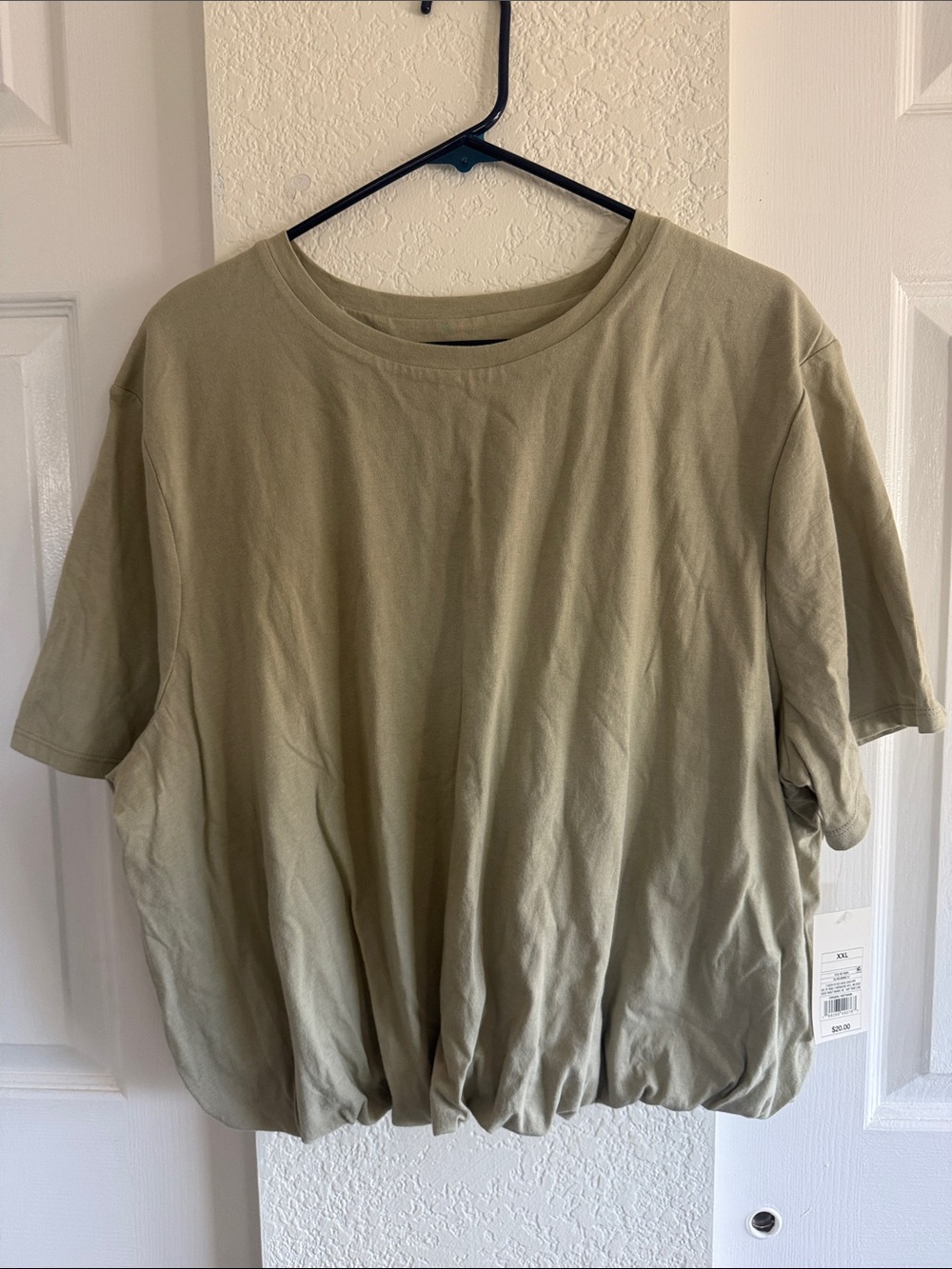 a new day Olive Tee with Center Logo